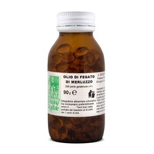 OLIO di FEGATO di MERLUZZO 120 Perle 500 mg Vitamine A/D Rachitismo Osteoporosi