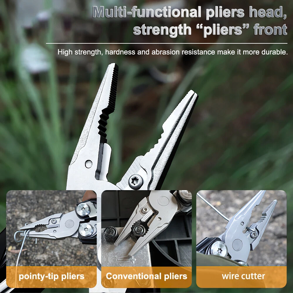 Multi tool Multipurpose Outdoor Folding Pocket Pliers Multitool 16 in 1