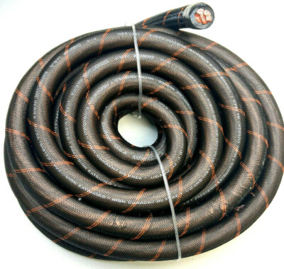 4 Gauge BLACK Snakeskin Power OFC Copper Marine Stranded Wire w/ 4 AWG Terminal