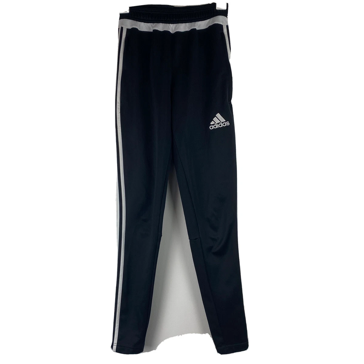 adidas NWT $40 women's crop soccer pants size LTall Black white M8 | eBay