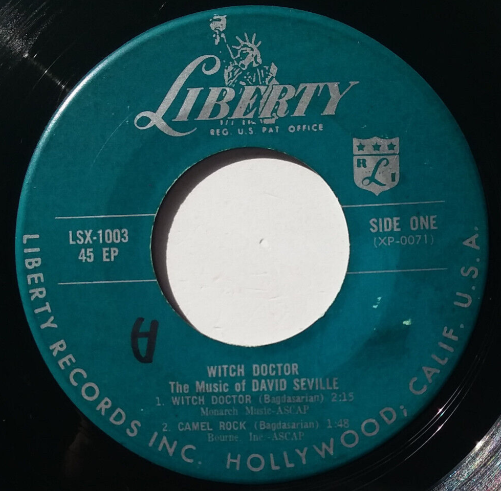 DAVID SEVILLE - Witch Doctor / Camel Rock - Vinyl 45rpm EP 1957