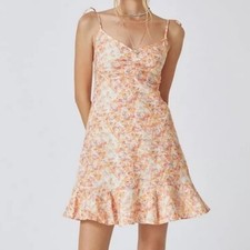 NWT cloth & stone for Anthropologie Floral Linen Mini Dress