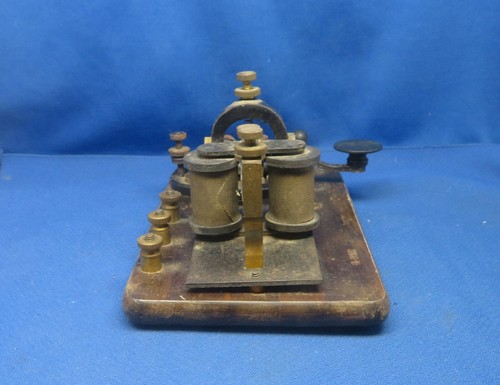 Early Signal Electric Mfg Co Menominee MI Telegraph Morse Code Key - Photo 4/7