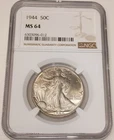 1944 Walking Liberty 50c Half-Dollar NGC MS64 #6303096-012