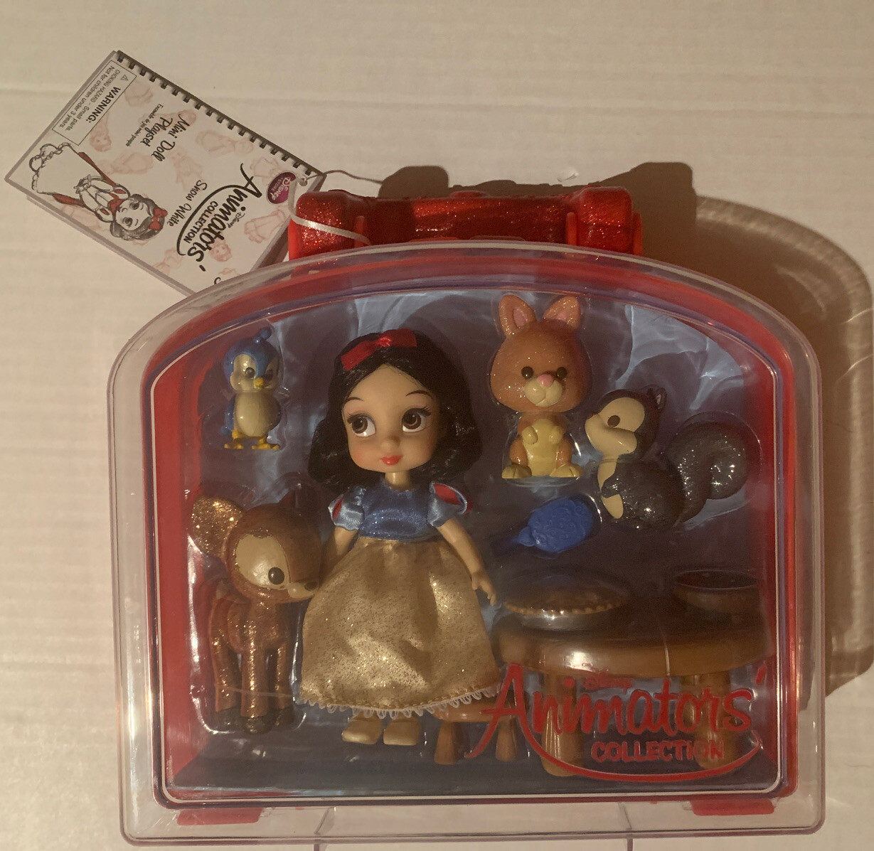 disney animators collection snow white mini doll playset