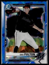 2021 Bowman Chrome Sapphire Dax Fulton Miami Marlins #BCP-32