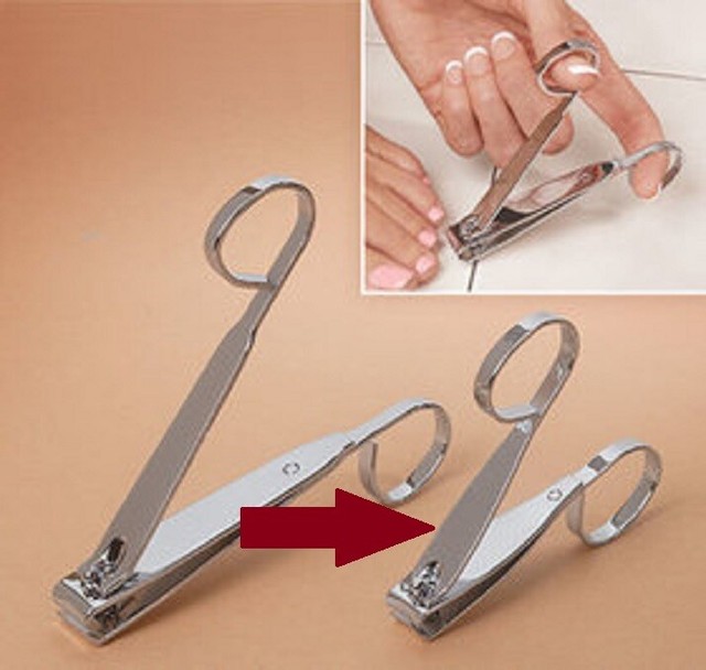 Small Nail Clipper EZ Grip Nail Clipper SMALL size Doublesharp blades COMPACT eBay