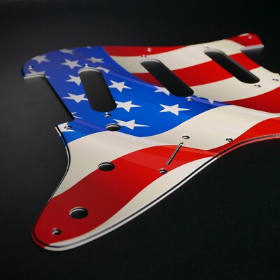 Fender Strat Schlagbrett   US Flag   Custom Pickguard   Grafik   Stormguitar