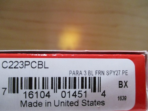 NIB Spyderco USA Para 3 FRN CPM SPY27 Folding Pocket Knife - C223PCBL - Picture 2 of 14
