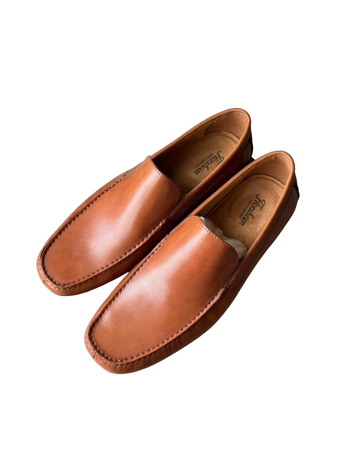 Florsheim Rucci Moc Cognac Brown Leather Penny Loafers Dress‎ 15151-221 Men 9.5D Florsheim Men main image 3