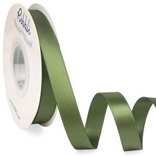 Moss Green Satin RibbonDouble Faced Satin 1/2 inch x Continuous 25 YardsUse f...