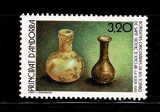 FRENCH ANDORRA STAMP MNH 1991 BATELLETES DE LES TOMBES SANT VICENÇ D'ENCLAR