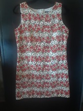  Positive Attitude Floral Dress Sz. 10 Sleeveless  lined 100% Cotton