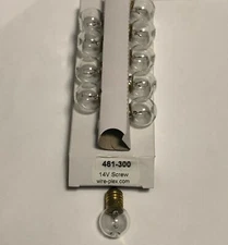 Lionel 461 Dimple Bulb's for Marx & Lionel 394 Beacon top Nickel base 10 total