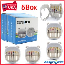 5Pcs Autoclavable Dental Endo Files Sterilization Box Measurement File Organizer