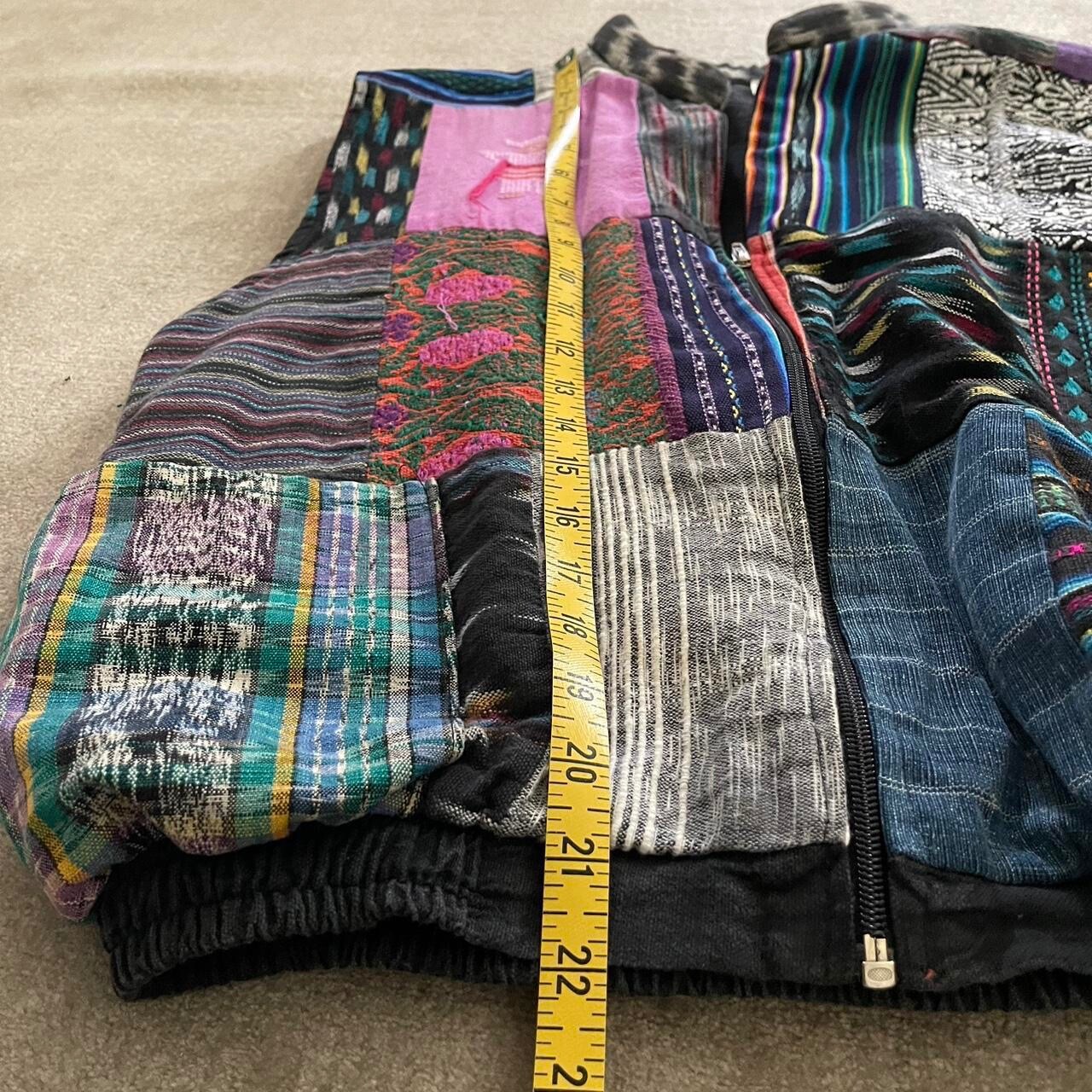 Vintage Mayan Designs Guatemala Patchwork Lined V… - image 3