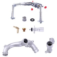 UPGRADED METAL COOLANT WATER PIPE SYSTEM KIT FOR JAGUAR XE XF XJ F-TYPE 3.0