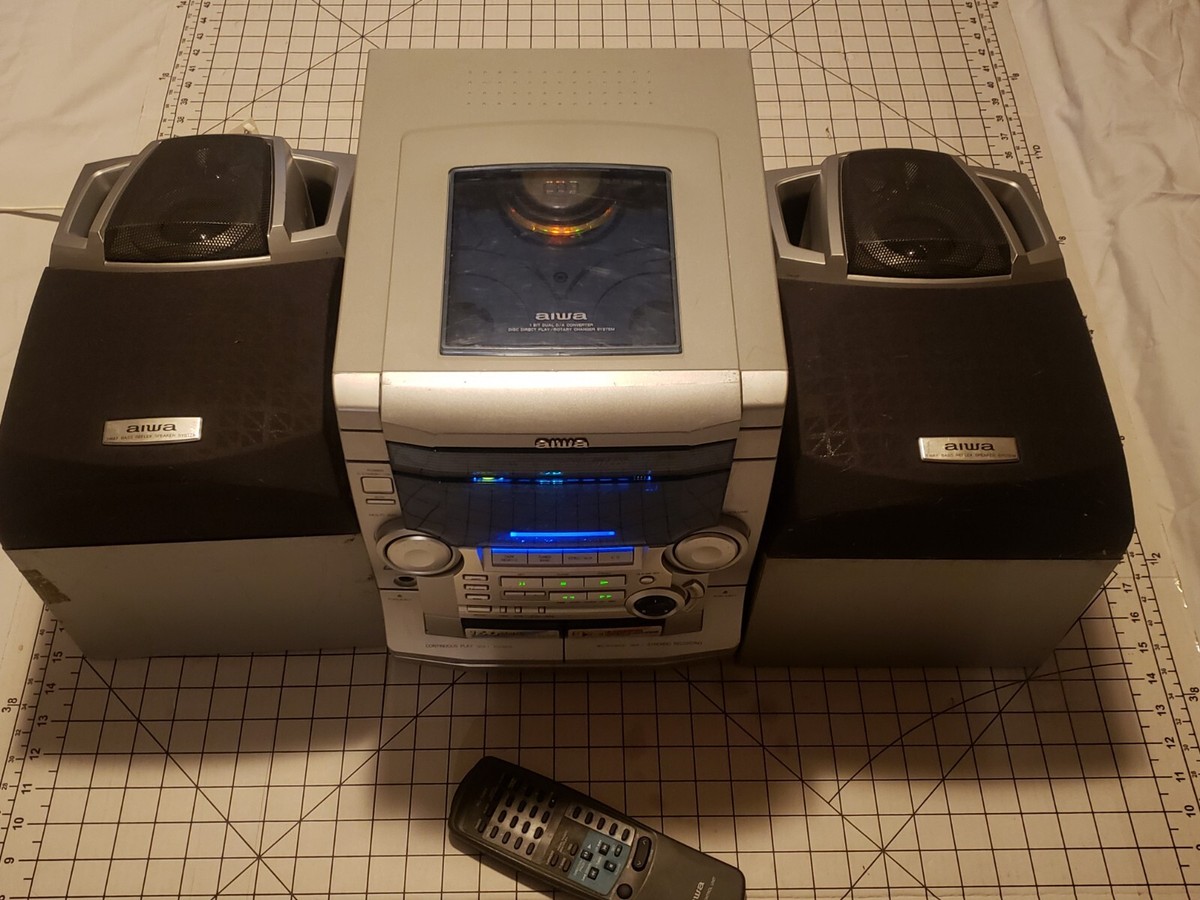 Vtg Aiwa CX-NAJ50 Digital Audio Stereo Set Up 3 Disk CD AM