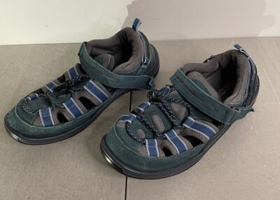 Orthofeet Naples Heel Strap 875 Blue Suede Sandal Comfort Walk