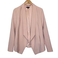 H by Halston Pink Open Front Blazer/Jacket S