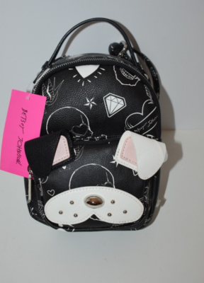 BNWT BETSEY JOHNSON XOBAYBEE Skulls Roses Dog Mini Backpack Betsey Johnson Day of The Dead Dia De Los Muertos Frenchie  main image 2