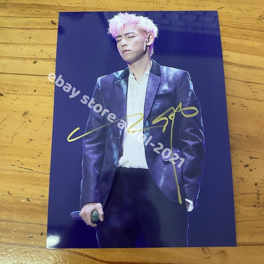Bigbang TOP T.O.P Autographed Signed Photo K-POP Collection 5*7