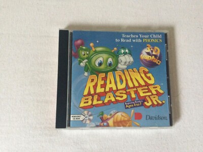Reading Blaster Jr. PC Lernspiel Alter 4-7 authentisches Original 1995- Englisch