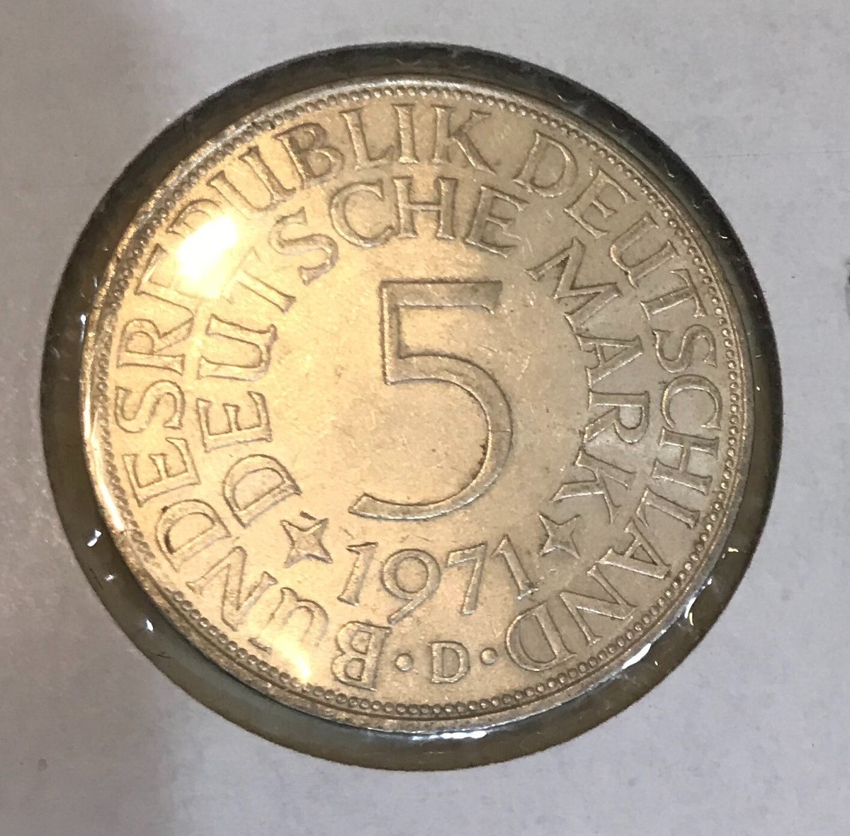 1971 D Germany Large Silver 5 marks | eBay