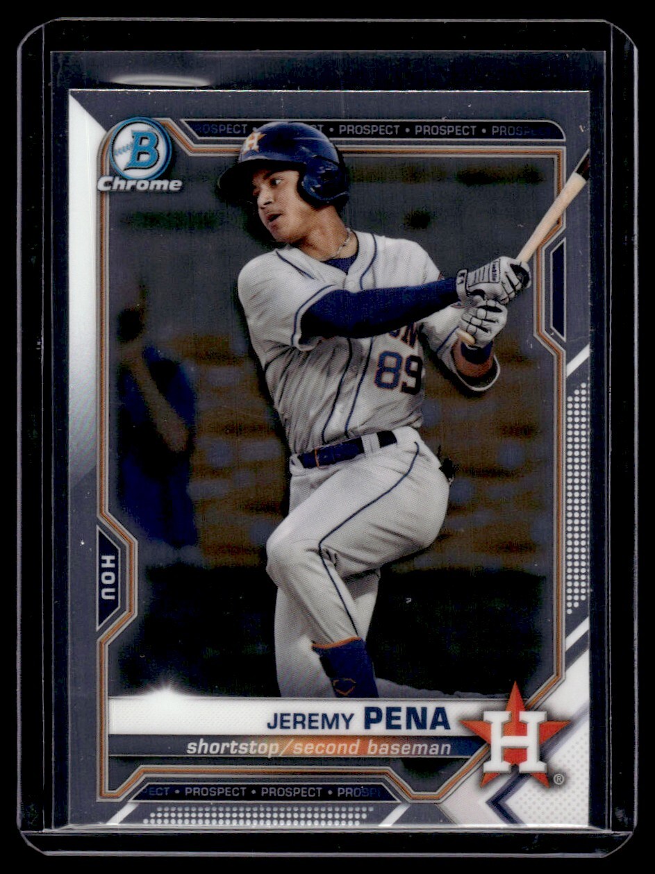 2021 Bowman Chrome Prospects Jeremy Pena Houston Astros #BCP-190