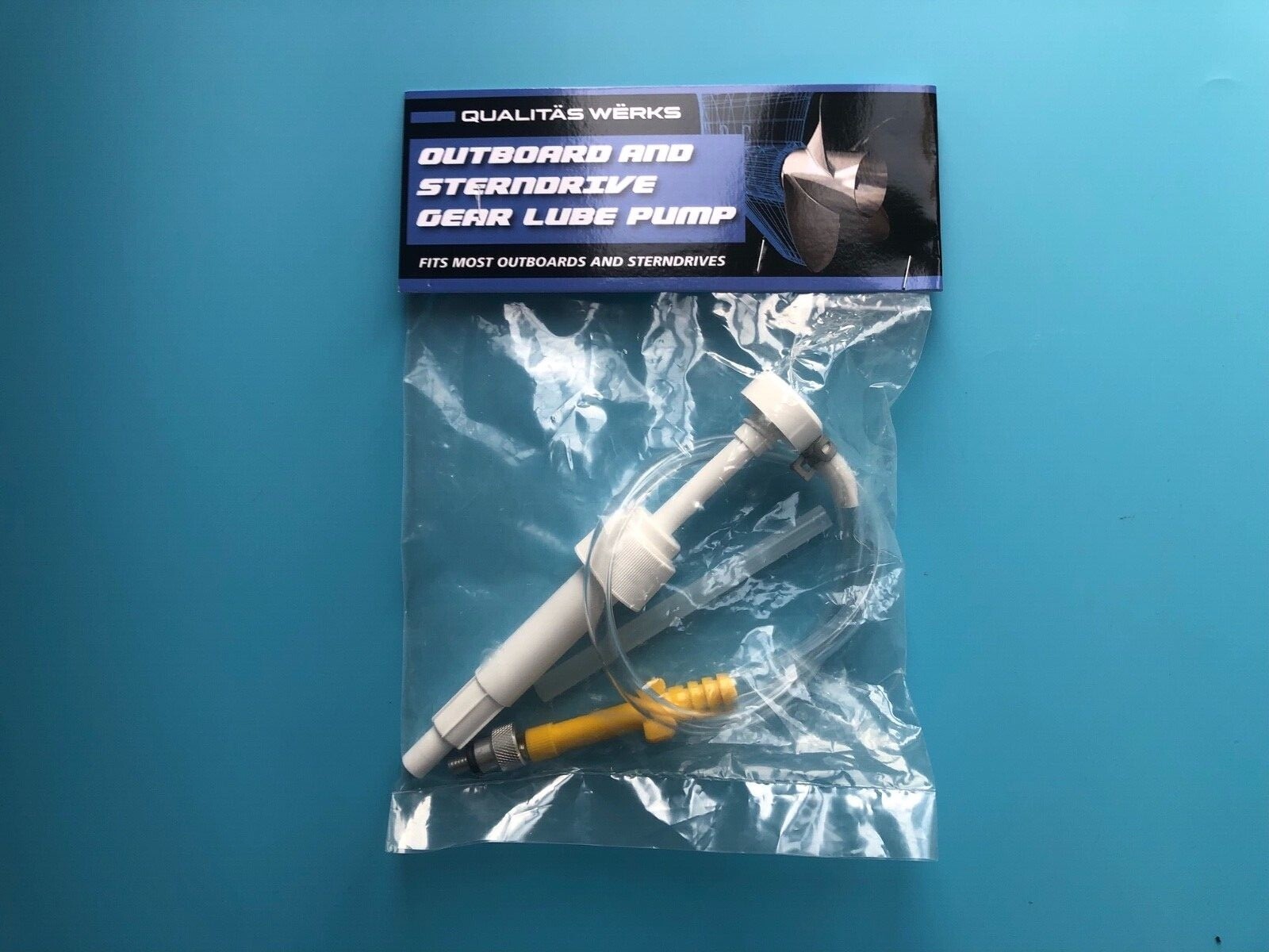 OUTBOARD GEARBOX LUBE OIL PUMP WITH ADAPTER TO FIT QUICKSILVER 1