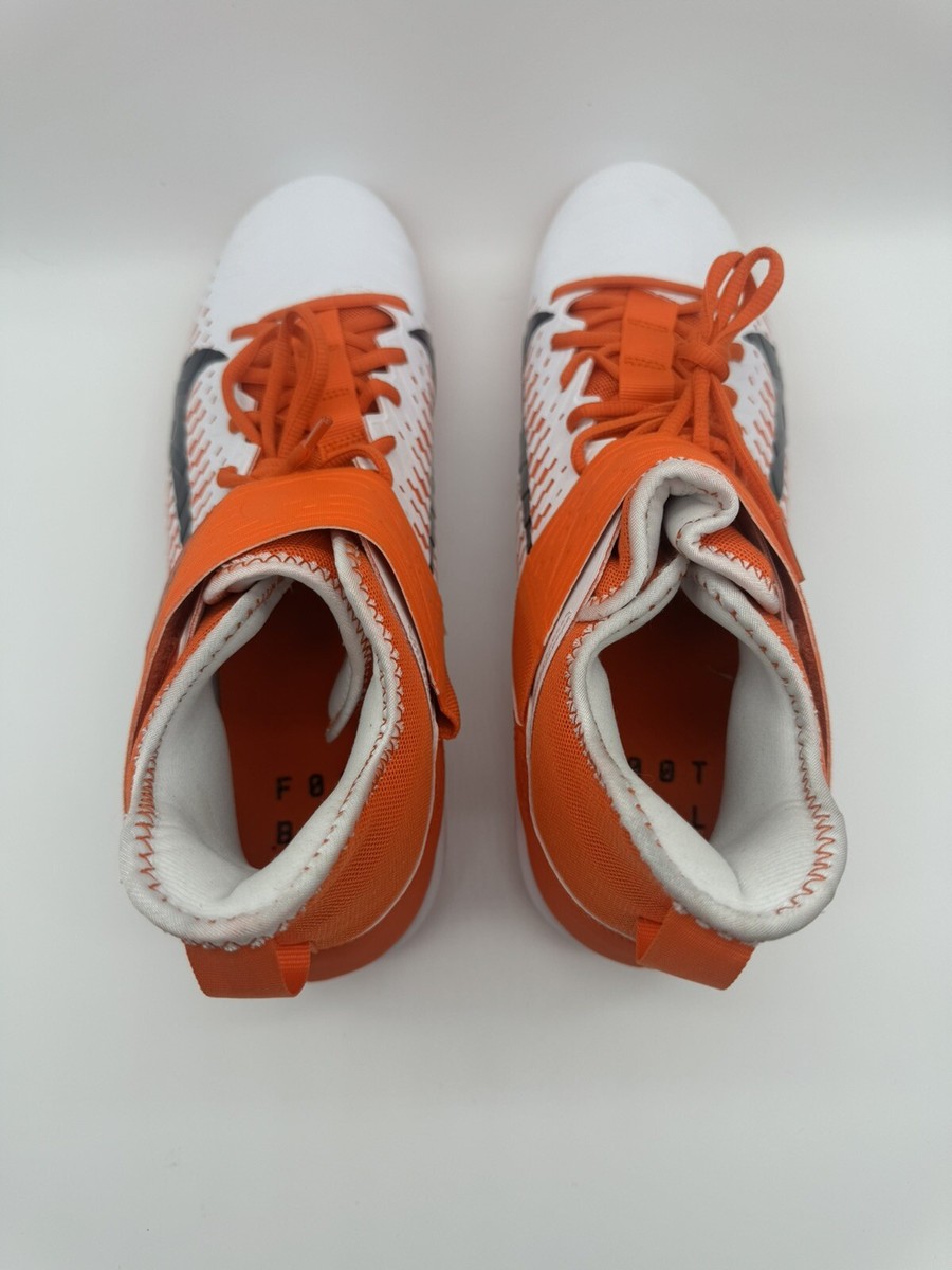 Nike Alpha Menace Pro 2 Mid Football Cleats Orange White  display picture 1