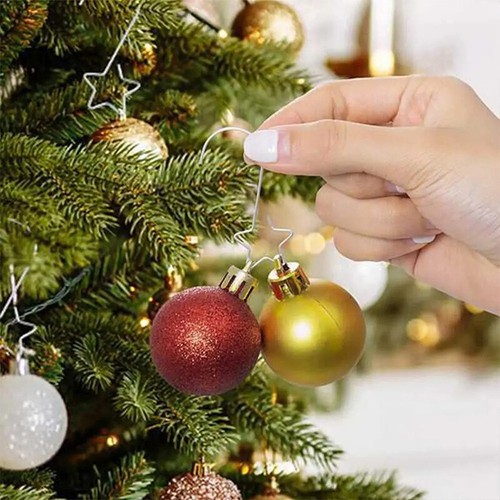 20Pcs Mini Christmas Tree Hooks Bauble Ornament Hangers Hanging Decoration - Picture 15 of 22