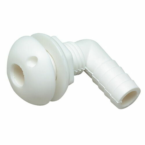 NEW 3 4 Inch Two Nut Plastic 90 Degree Pump Hose Bilge Max 83% OFF for Boats Fitting Thru-Hull
