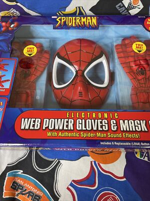 04' スパイダーマン2 WEB POWER GLOVES & MASK SET Marvel Spider-Man Electronic Web Power Gloves & Mask Set