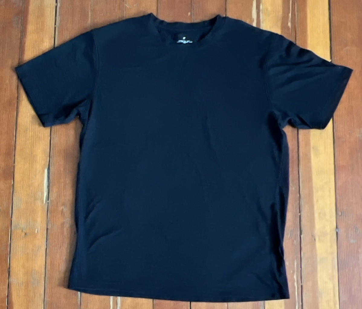 Fabletics Mens Athletic T-Shirt Size Large Black Athleisure Wear Short Sleeve