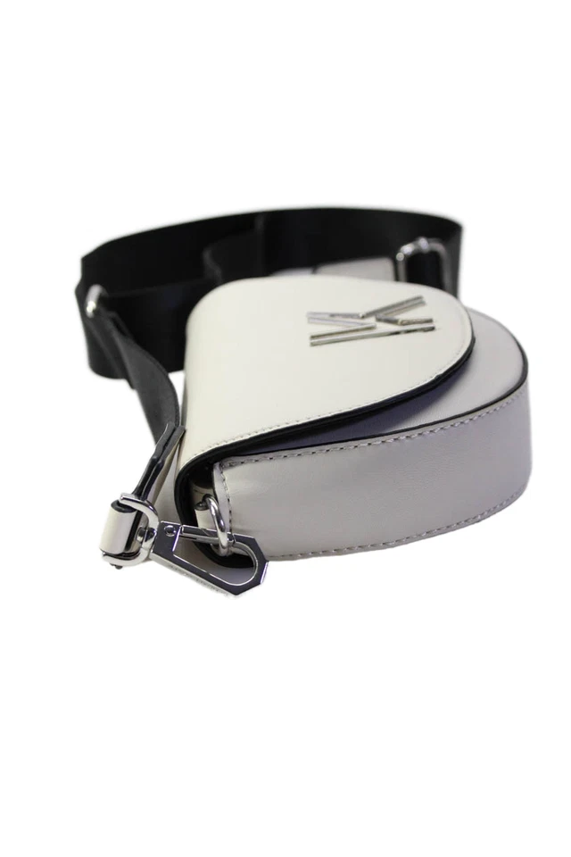 Kendall + Kylie Womens Vegan Leather Snap Closure Shoulder Bag Beige - Image 3 of 4