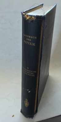 Handbuch der Physik Band III Geiger Scheel Springer 1928 Mathematik