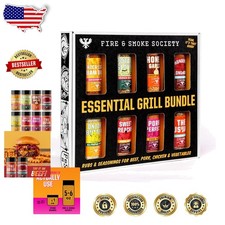 BBQ Seasoning Set 8-Pack Essential Grill Rubs for Steak, Chicken, Pork