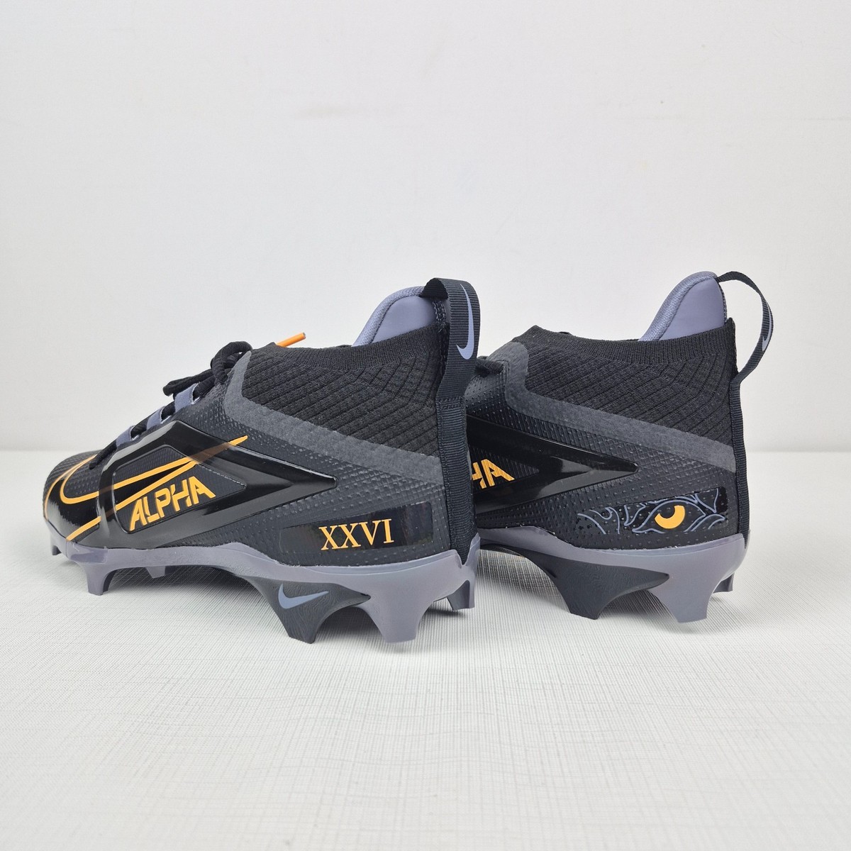 Nike Alpha Menace Elite 4 Mens Size 12 Football Cleats Saquon Barkley Black NIB Nike Alpha Menace 4 Elite Saquon Barkley Black / Light  main image 4
