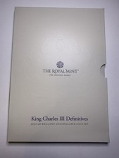 The Royal Mint King Charles III Definitives 2023 Brilliant Uncirculated Set