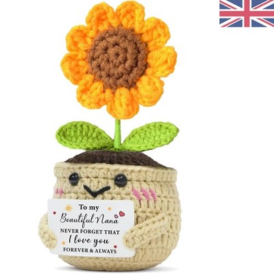 Freistehendes handgefertigtes Sonnenblumengeschenk für Nana - perfektes Muttertagsgeschenk