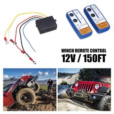 Wireless Winch Control Remote Receiver 150ft Twin Switch Handset Easy Install Us