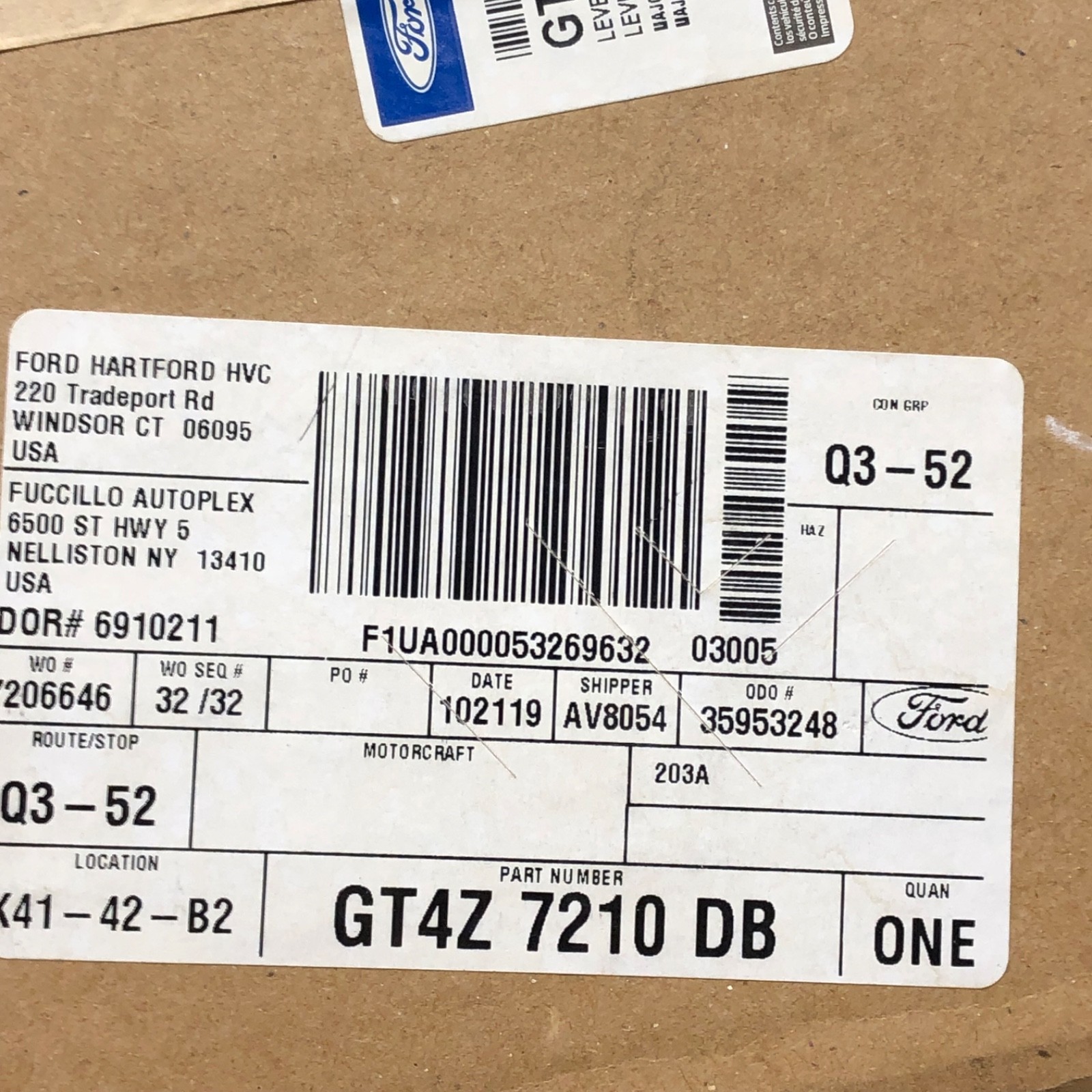 OEM Ford GT4Z-7210-DB Center Console Gear Shifter For Explorer 11-15 Edge 11-14