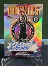 Drake Powell Rookie Auto. 25-26 Topps Finest Refractor. Brooklyn Nets