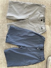 Boys 16 Hurley Shorts Lot Of 2 Grey  Tan H20-Dri
