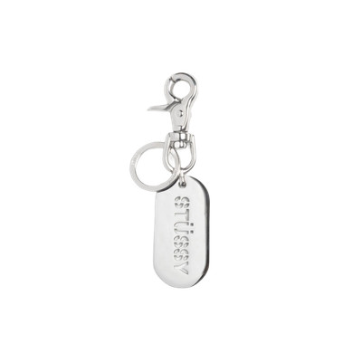 STUSSYカラビナシルバー Stussy Metal Tag Keychain Silver | eBay
