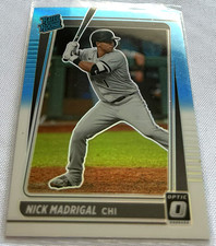 2021 Donruss Optic Baseball Nick Madrigal Chicago White Sox Blue & White RC #49
