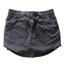 Champion Women's Size M Gray Athletic Tennis Golf Skirt Drawstring Zip Pockets