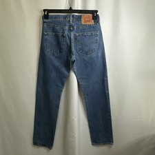 Levi's 501 Button Fly Jeans Mens Blue 29x32 6890