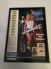 Teac reference 500 hi fi-2000 A4 framed advert